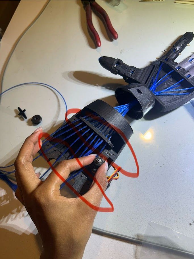 3D-printed robotic hand